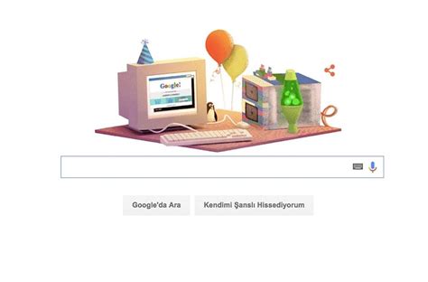 G­o­o­g­l­e­,­ ­K­e­n­d­i­ ­D­o­ğ­u­m­ ­G­ü­n­ü­n­ü­ ­K­u­t­l­a­d­ı­